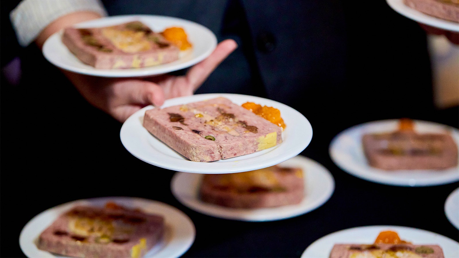 Goose terrine at the 2024 New York Wine Experience Champagne Reception
